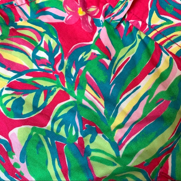 Lilly Pulitzer Callahan Shorts Jungle Tumble Palm - Picture 6 of 8